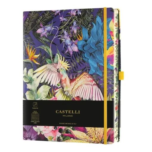 Бележник Castelli Eden, 13x21cm, лин, Cockatiel