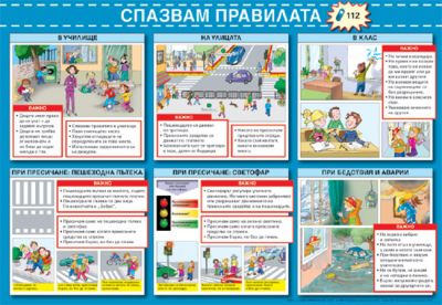 табло Спазвам правилата 1. клас