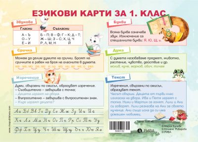 Езикови карти за 1. клас
