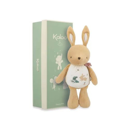 KALOO Плюшена играчка със звук - Зайче, 28 cm