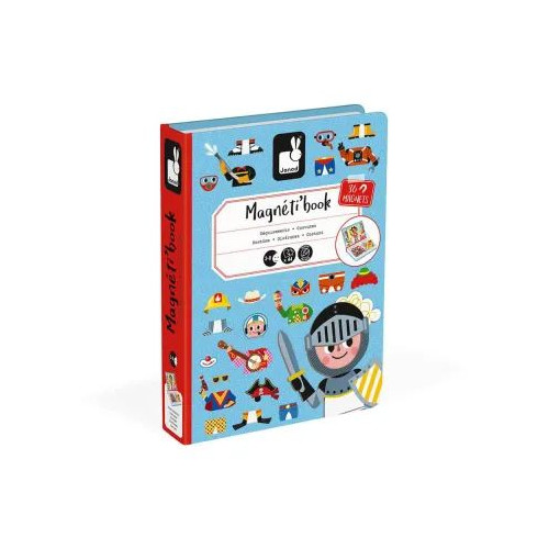 JANOD Магнитна книга - Момчета с магнитни дрехи