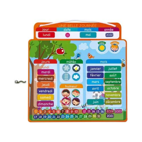 MAGNETIC CALENDAR A BEAUTIFUL DAY (FRENCH VERSION)
