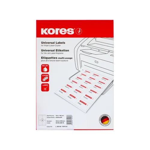 Етикети Kores 105/148.5 A4 4ет 100л