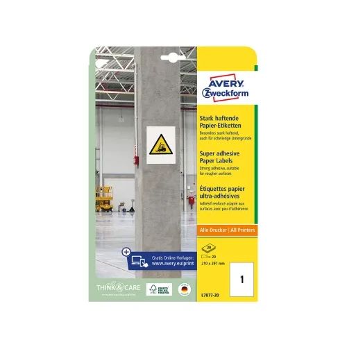 Етикети Avery 210/297 Super 1ет 20л