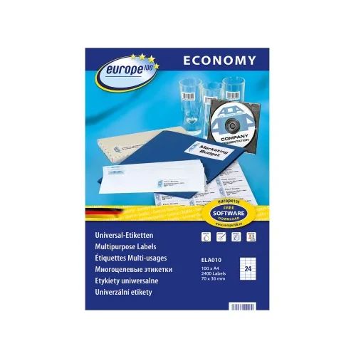 Етикети Avery Eco 70/36 A4 24ет 100л