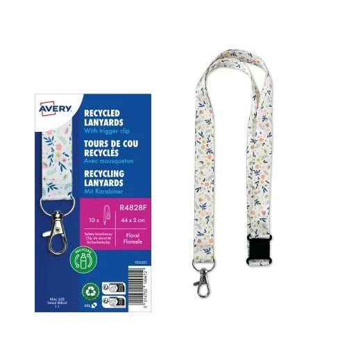 Лента за бадж Avery 44/2см Floral 10бр