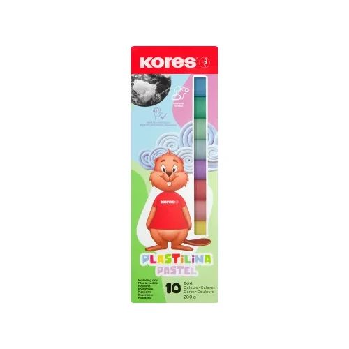 Пластилин Kores Paste 10 цвята 200 гр.