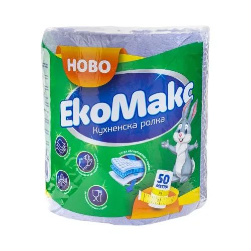 Ролка кухненска Ecomax 3пл 700гр синя