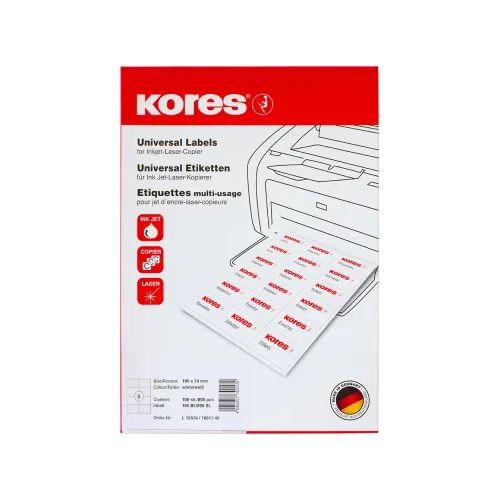 Етикети Kores 105/74 A4 8ет 100л