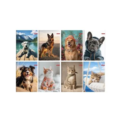 Тетрадка A5 Ilijanum Pets UV 60л офсет