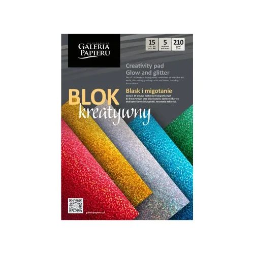Декоративен блок Holographic А4 5цв 15л