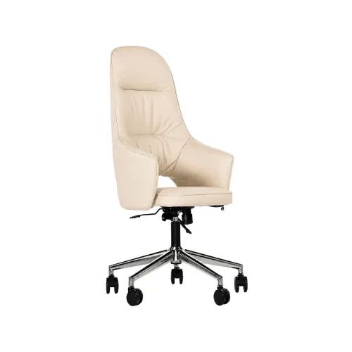 Стол GS Merano Chrome еко кожа бежов