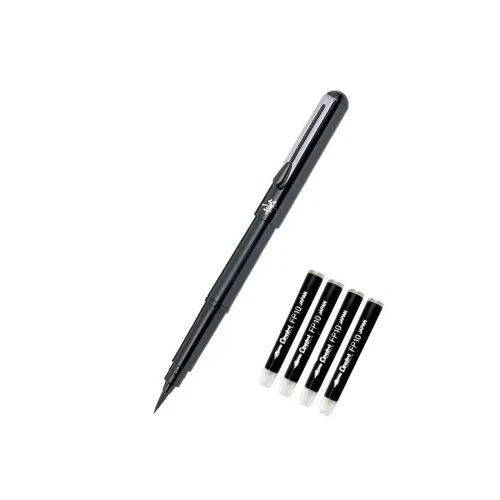 Калиграфска четка Pentel + 4 рефила