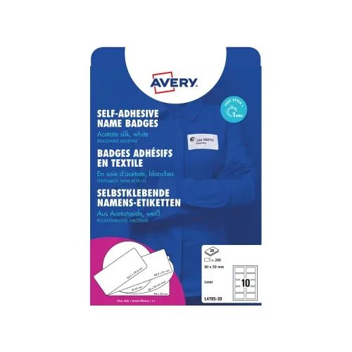 Бадж етикети Avery плат 80/50 200бр