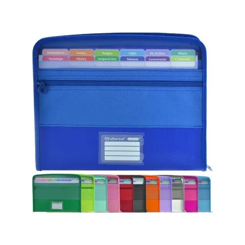 Папка OfBox Colorline 12 разд. с цип