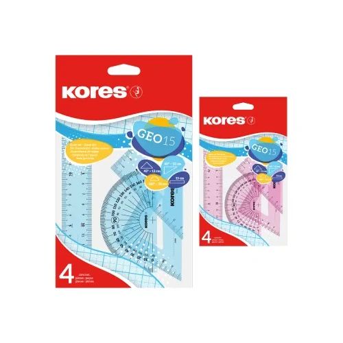Чертожен комплект Kores Geo 15 4 части