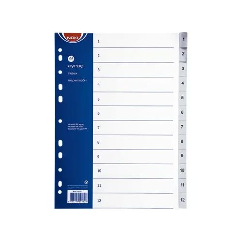 Разделител PVC Exxo A4 1-12