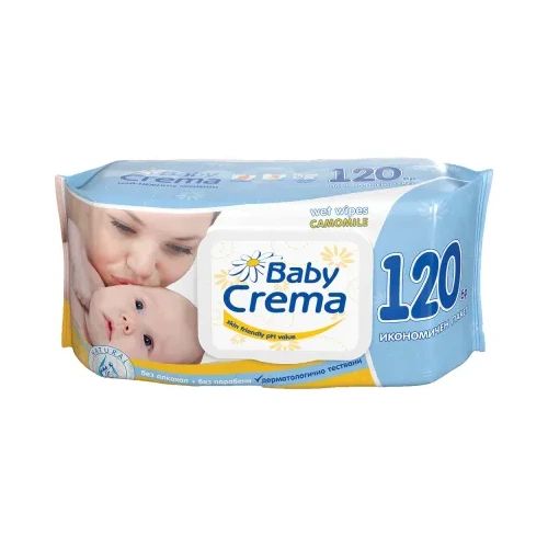 Мокри кърпи Baby Crema капак оп120