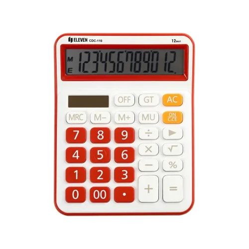 Калкулатор Eleven CDC110W 12разр червен