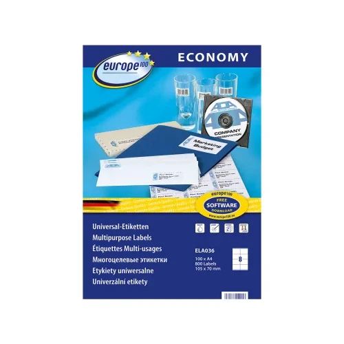 Етикети Avery Eco 105/70 A4 8ет 100л