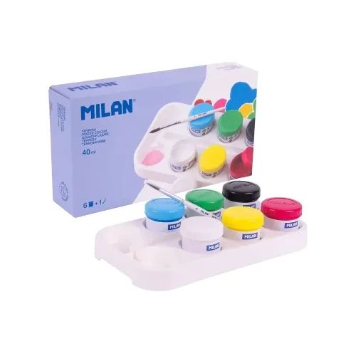 Темперни бои MILAN 6 цв в бурканче 40мл