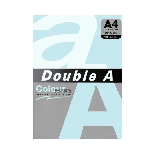 Хартия Double A пастел син Ocean A4 100л