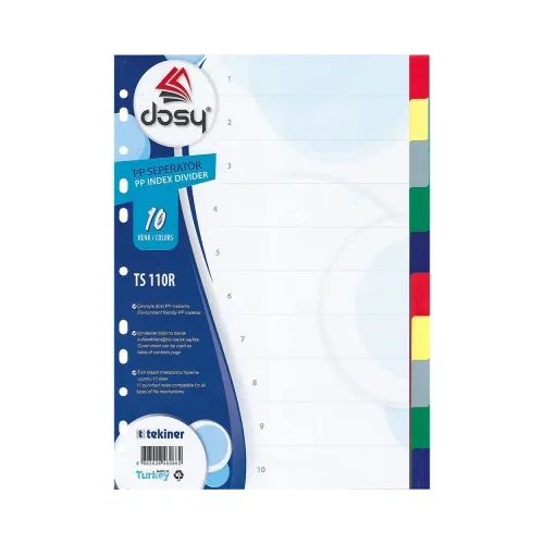 Разделител PVC EXXO A4 10 цвята