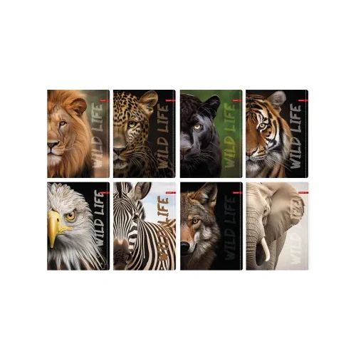 Тетрадка A5 Ilijanum Wild Life UV 60л