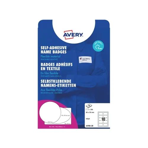 Бадж етикети Avery плат 80/50 ink 200бр
