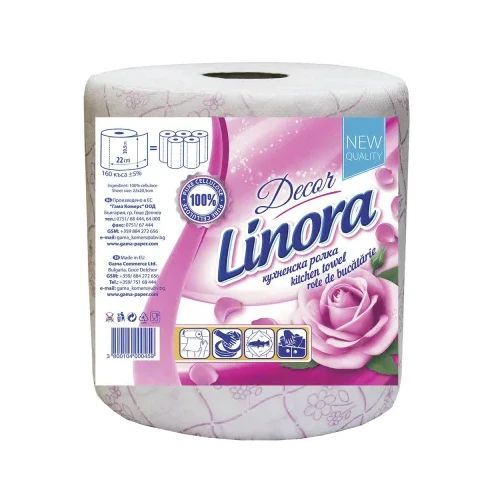 Ролка кухнененска Linora Decor 2пл 260гр