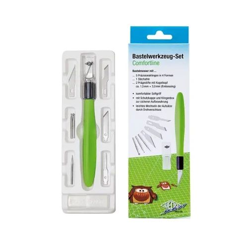 Скалпел Wedo Comfortline с 8 накрайника