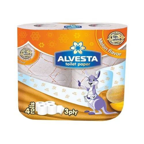 Тоалетна хартия Alvesta Пъпеш 3пл оп4