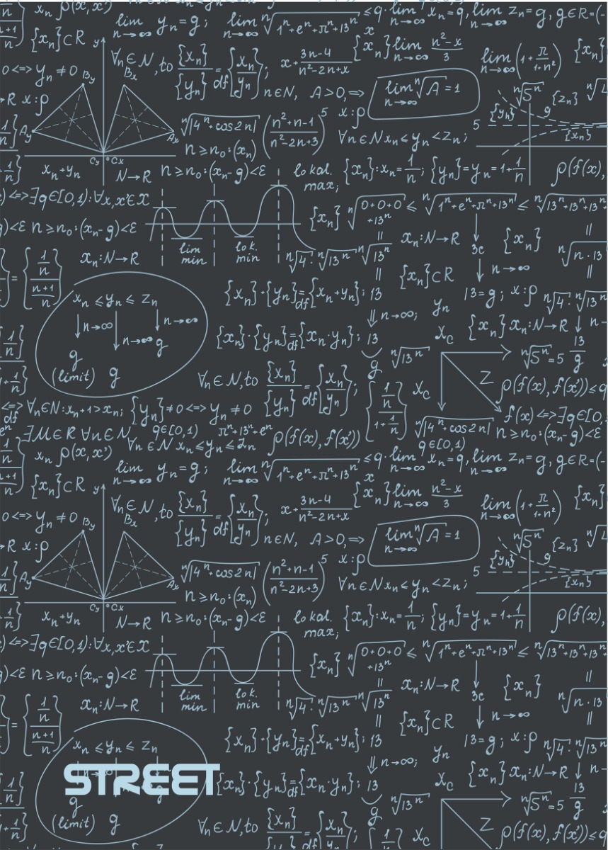 Бележник А6, 40 листа, MATH2
