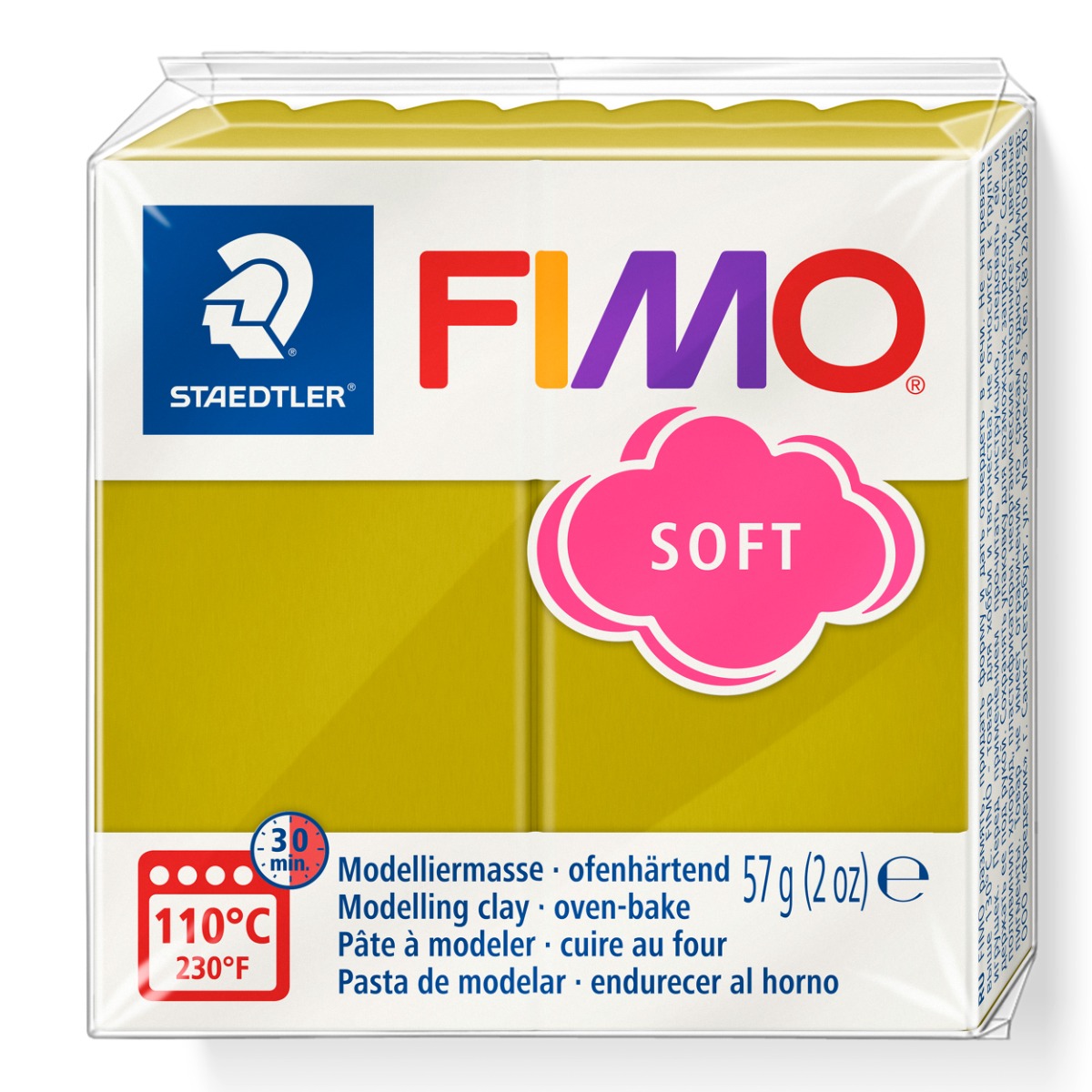 Полимерна глина Staedtler Fimo Soft, 57 g,тревист T51
