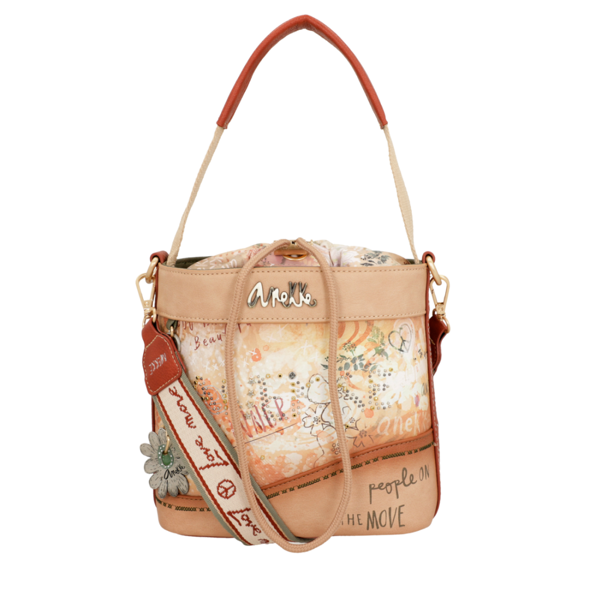 Чанта Anekke Piece&Love Flower, 20x23x8 cm