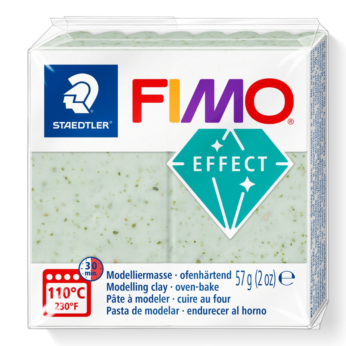 Полимерна глина Staedtler Fimo Effect,57g, зелен 570