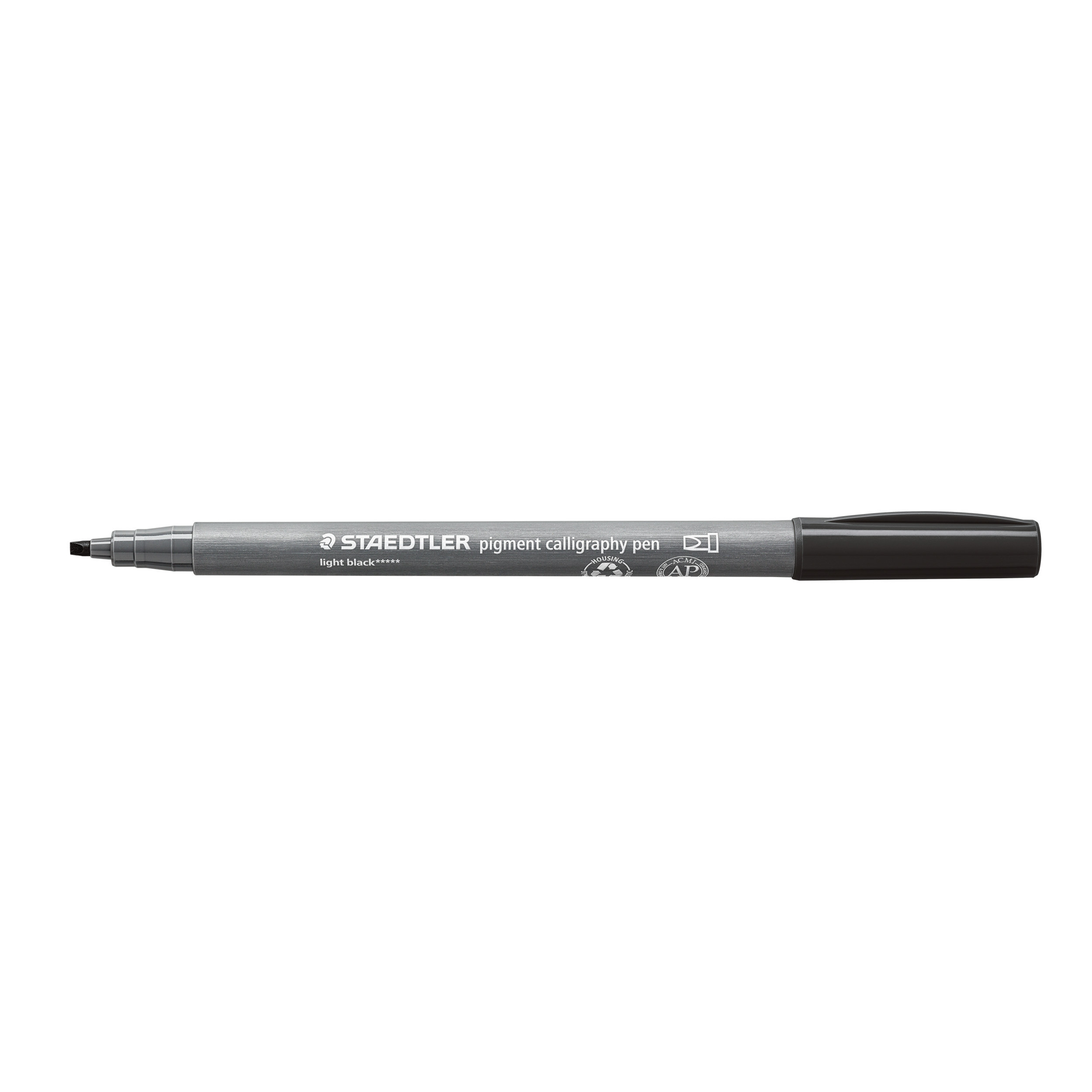 Калиграфски флумастер Staedtler Pigment 375, графит