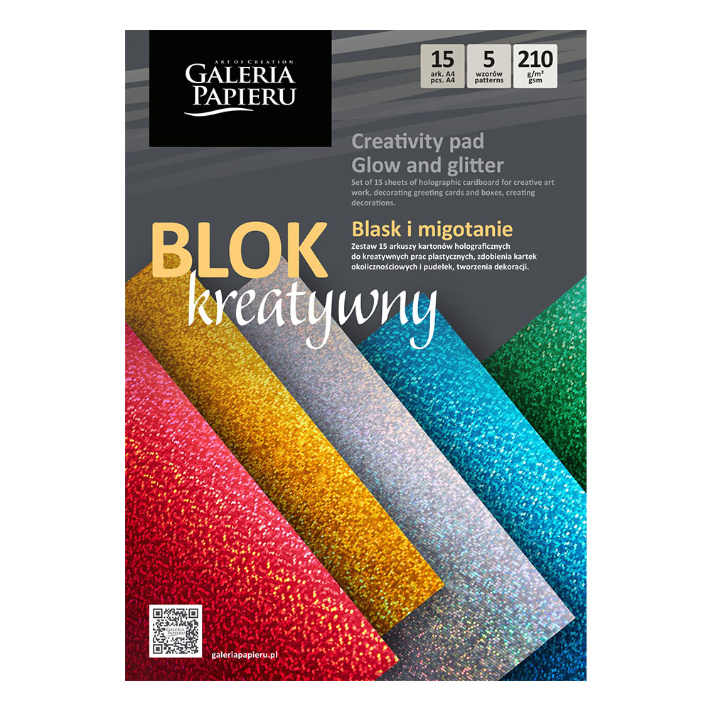 Декоративен блок Holographic А4 5цв 15л